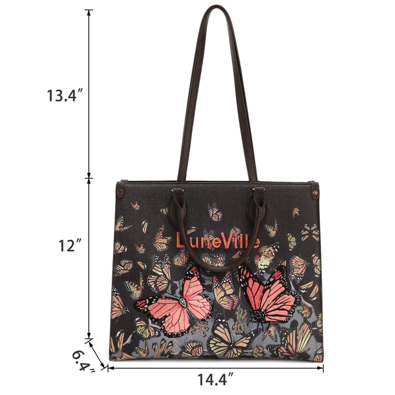 LuneVille-Women's-Tote-Shoulder-Bag-Coffee